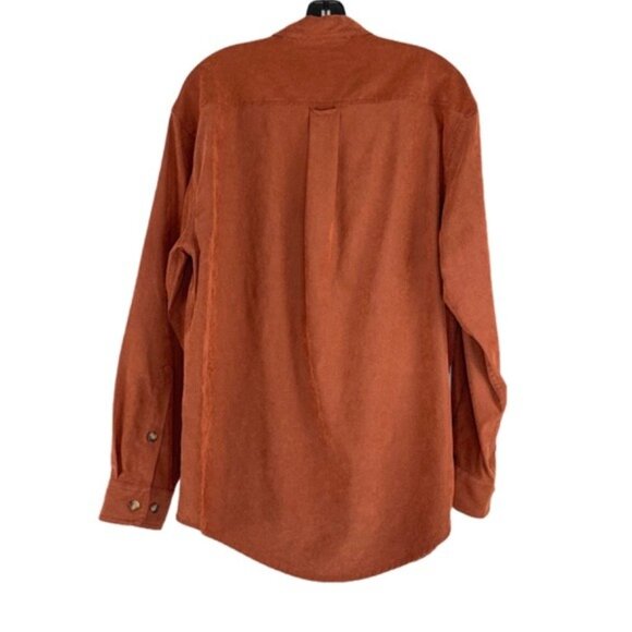 Orvis Orange Long Sleeve Button Down Shirt - Picture 7 of 7